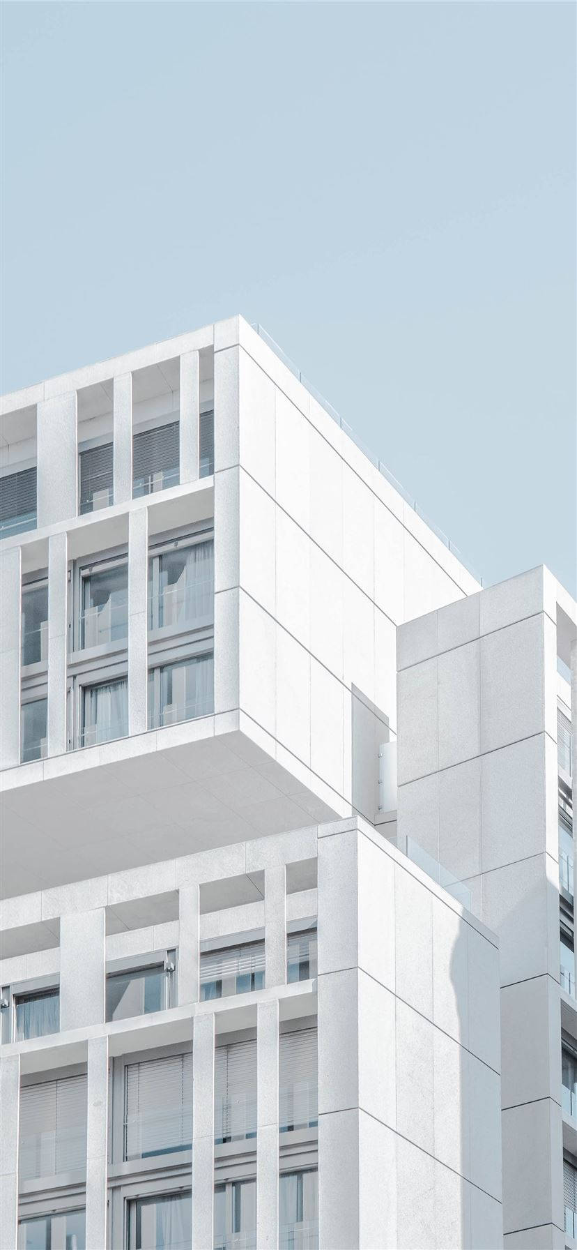 White Modern Building Iphone
