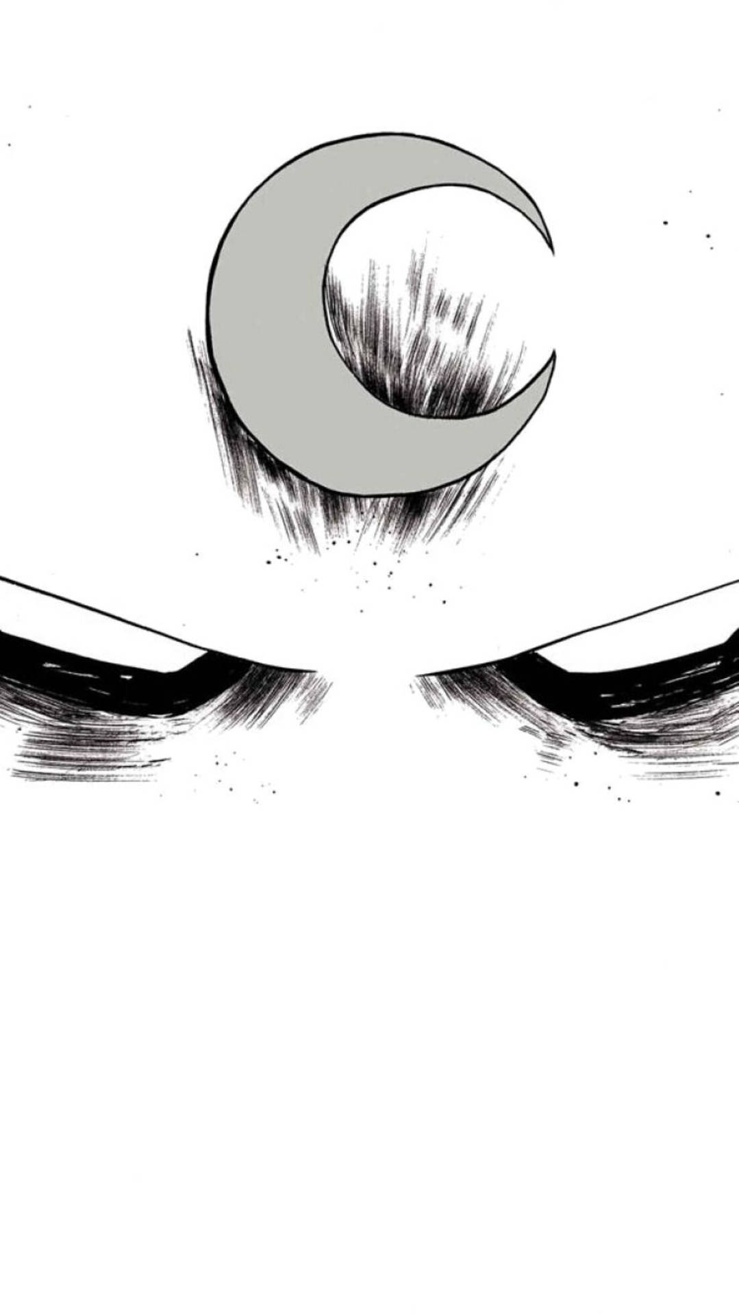 White Moon Knight Closed-up Background
