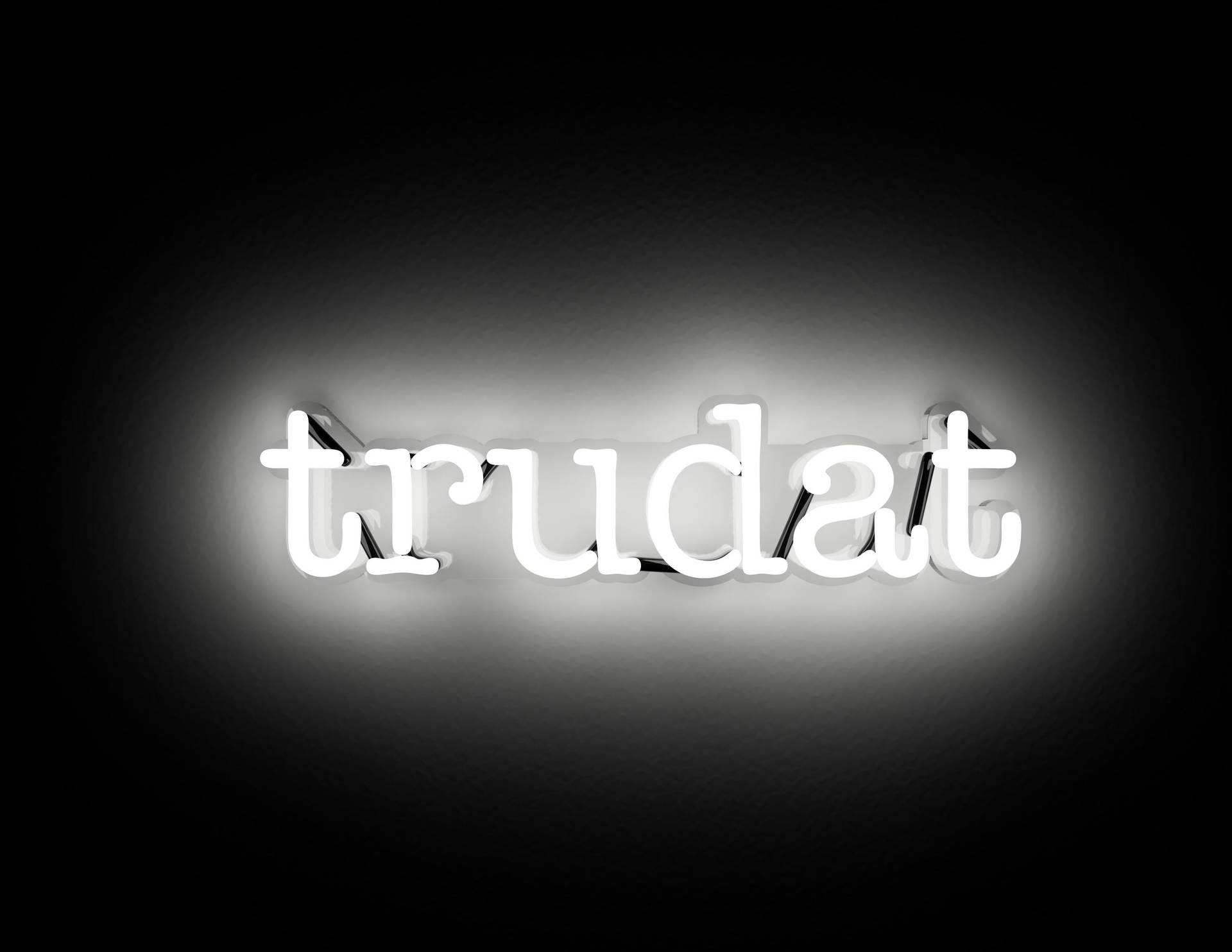 White Neon Aesthetic Trudat