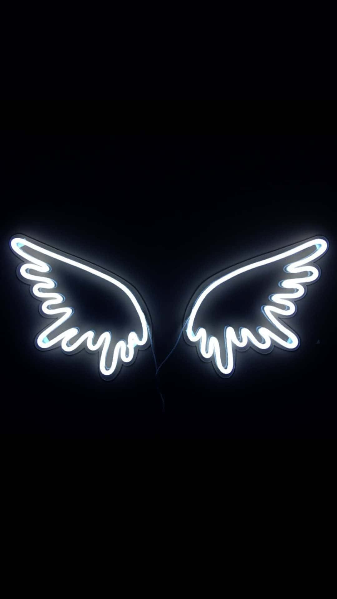 White Neon Wings