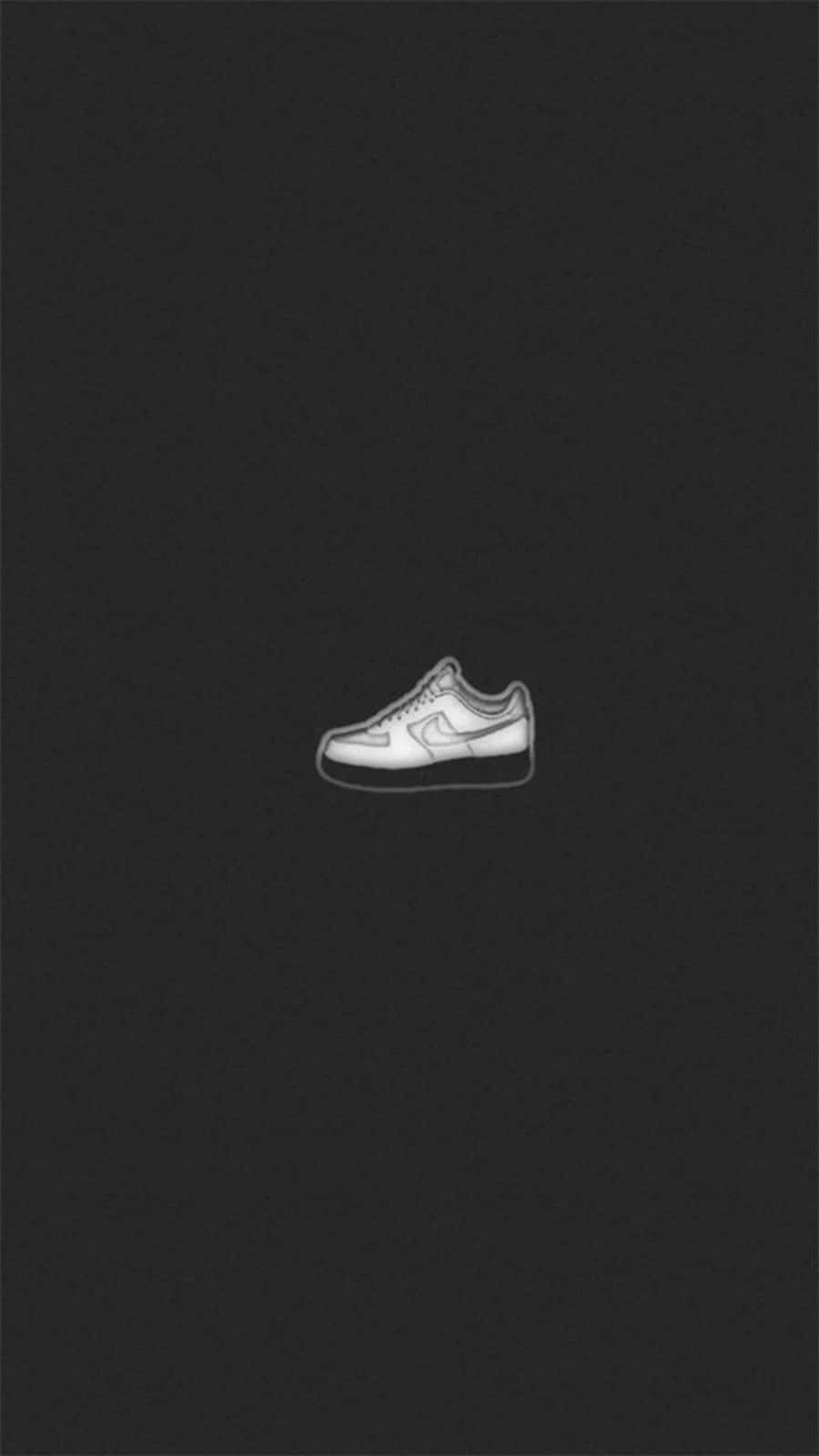 White Nike Af1 Digital Art Background