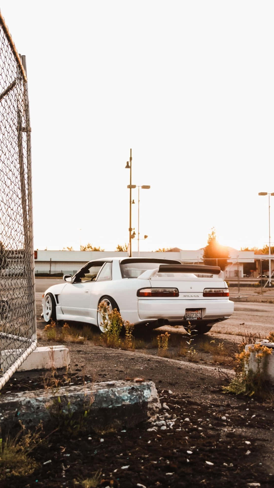 White Nissan 180 Sx Background