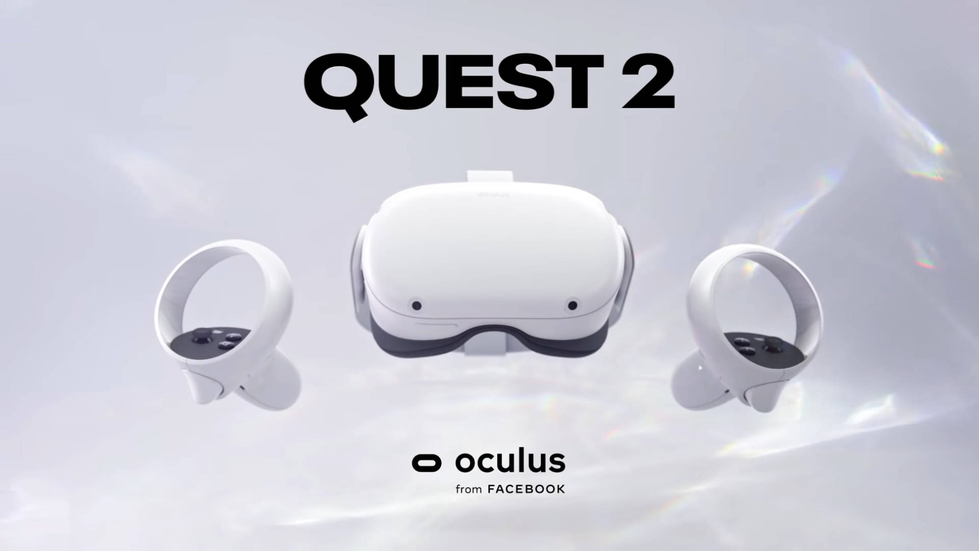 White Oculus Quest 2 Poster Background