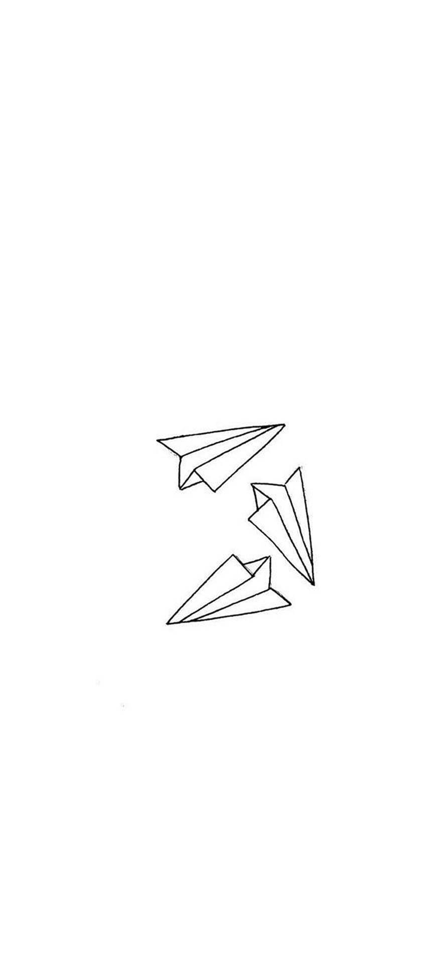 White Paper Airplanes Iphone