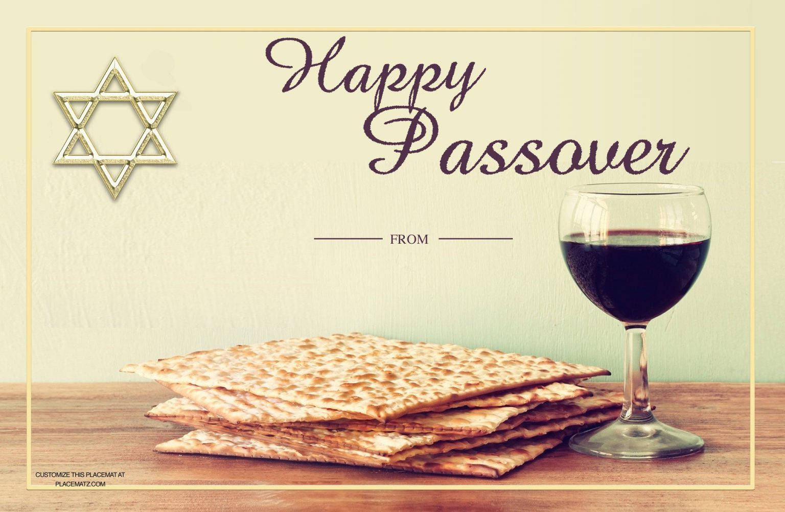 White Passover Aesthetic Background