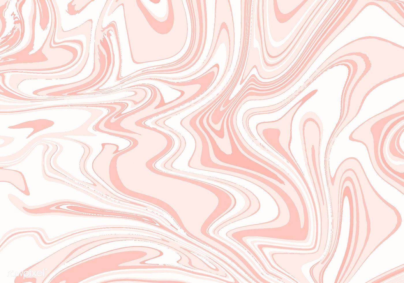 White Pastel With Pink Swirls Background