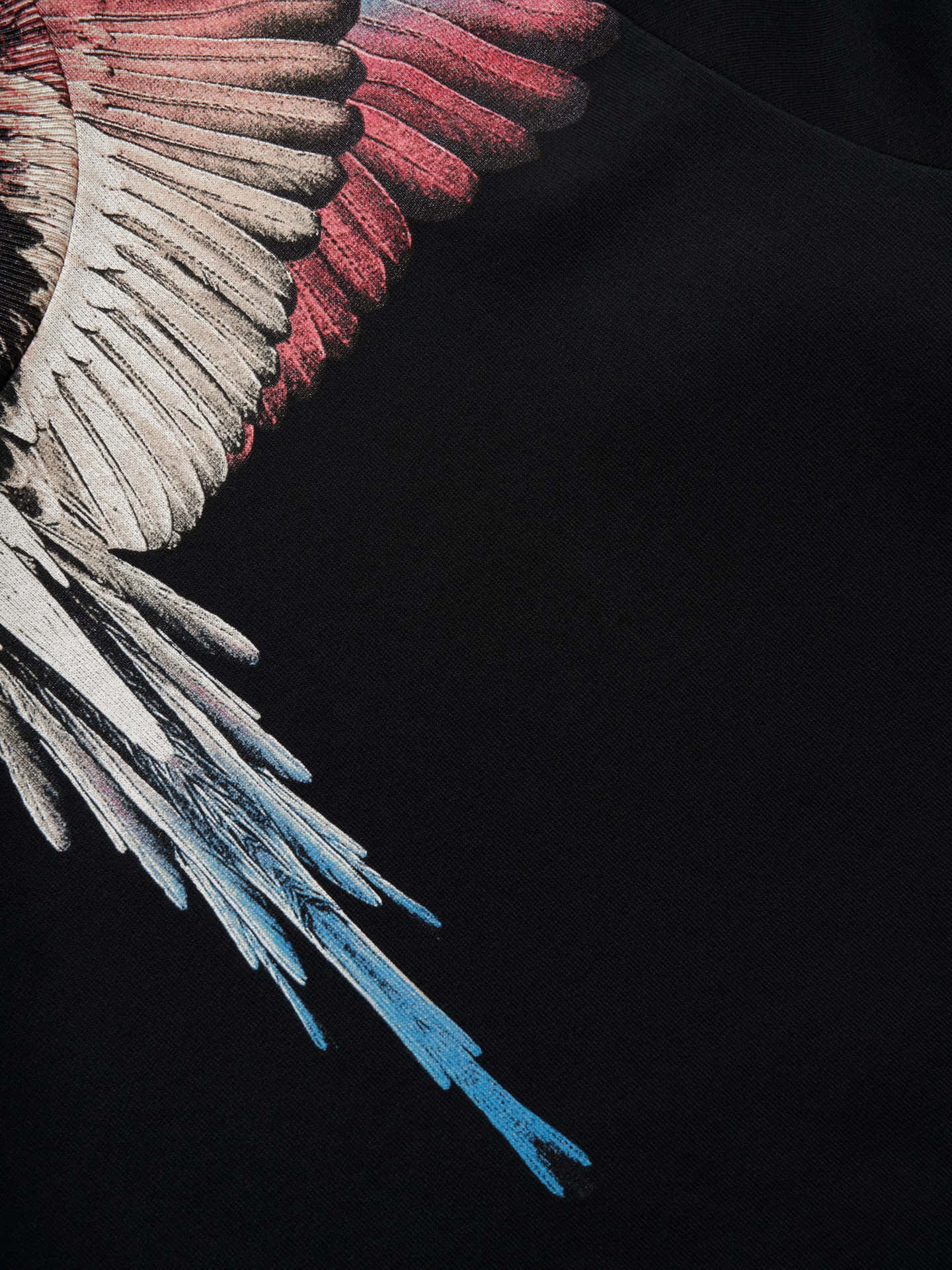 White Pink Blue Wings By Marcelo Burlon Background