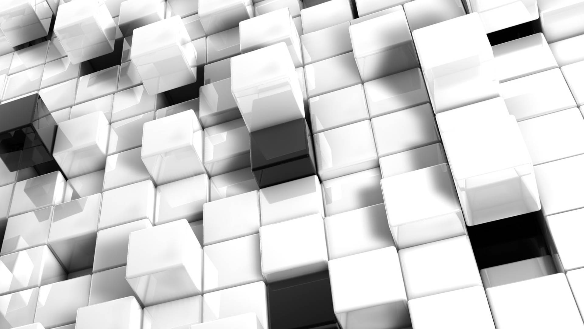 White Platonic Solid Cubes Stacked Background