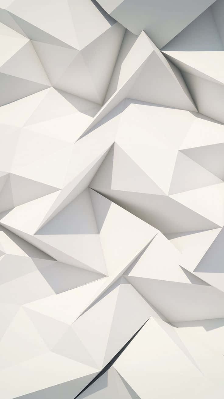 White Polygonal Background With Triangles Background