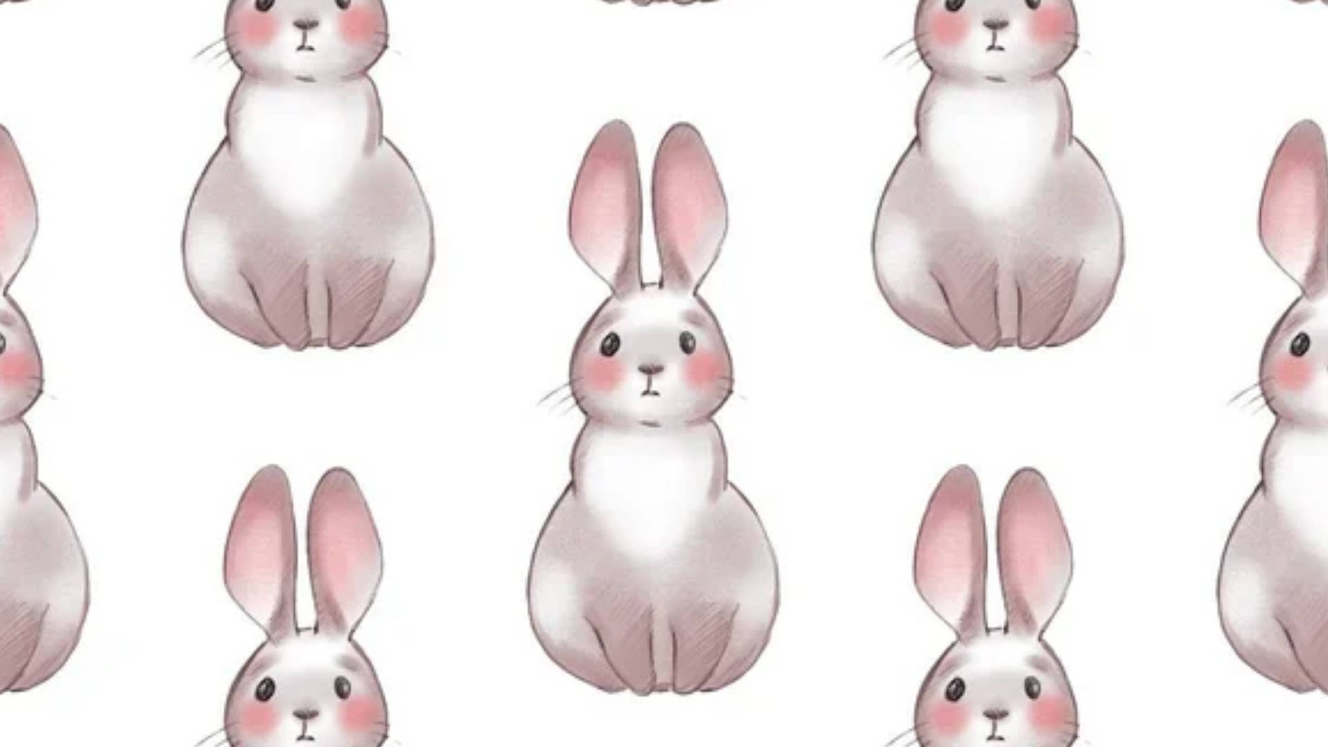 White Rabbit Cartoon Art