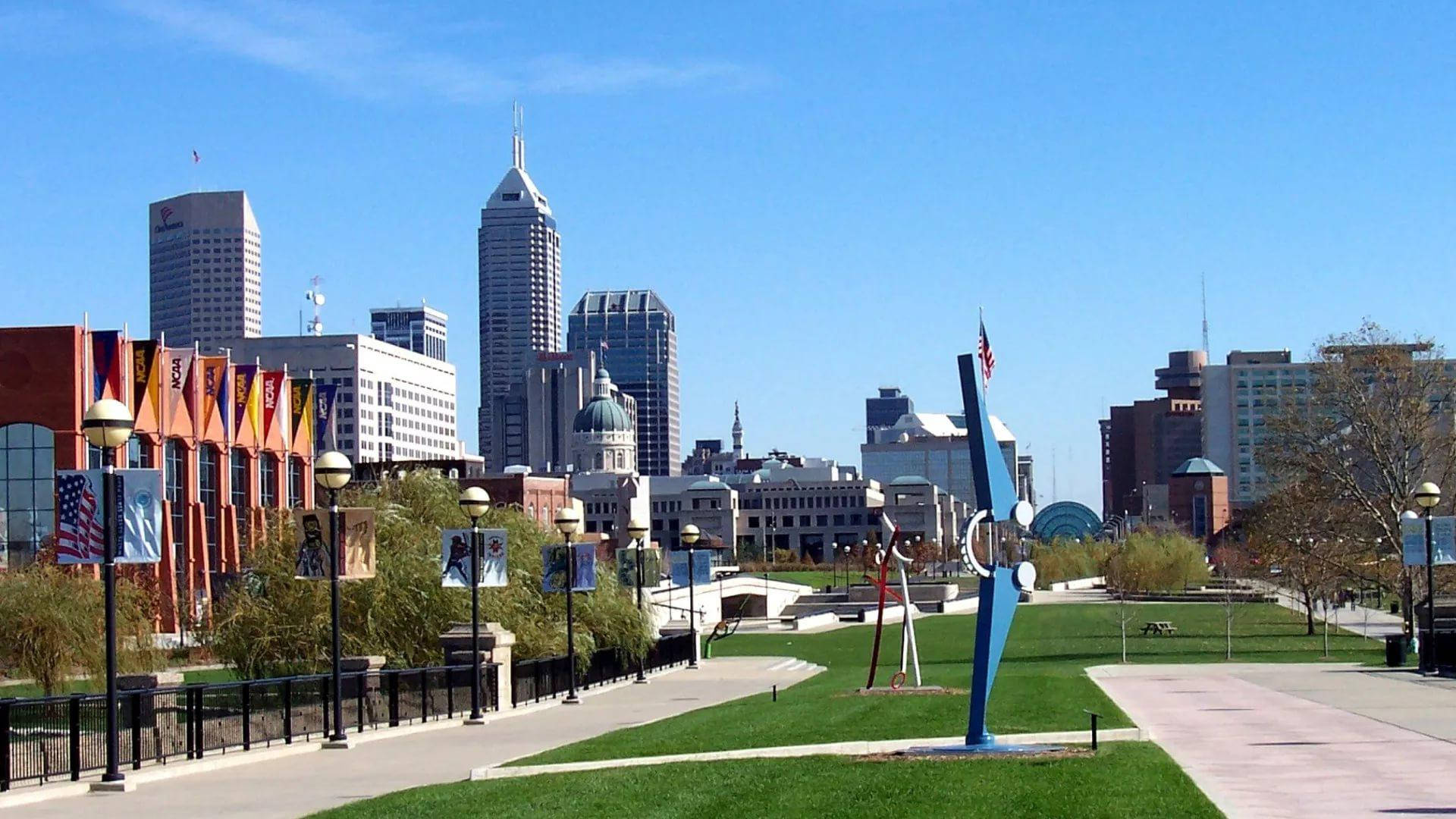 White River State Park Indianapolis Background