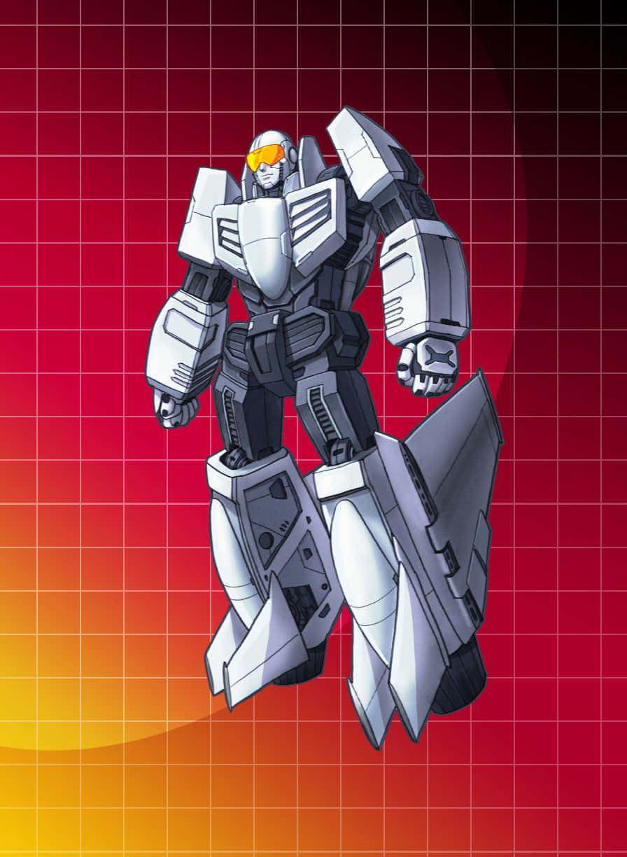 White Robot Challenge Of The Gobots Background