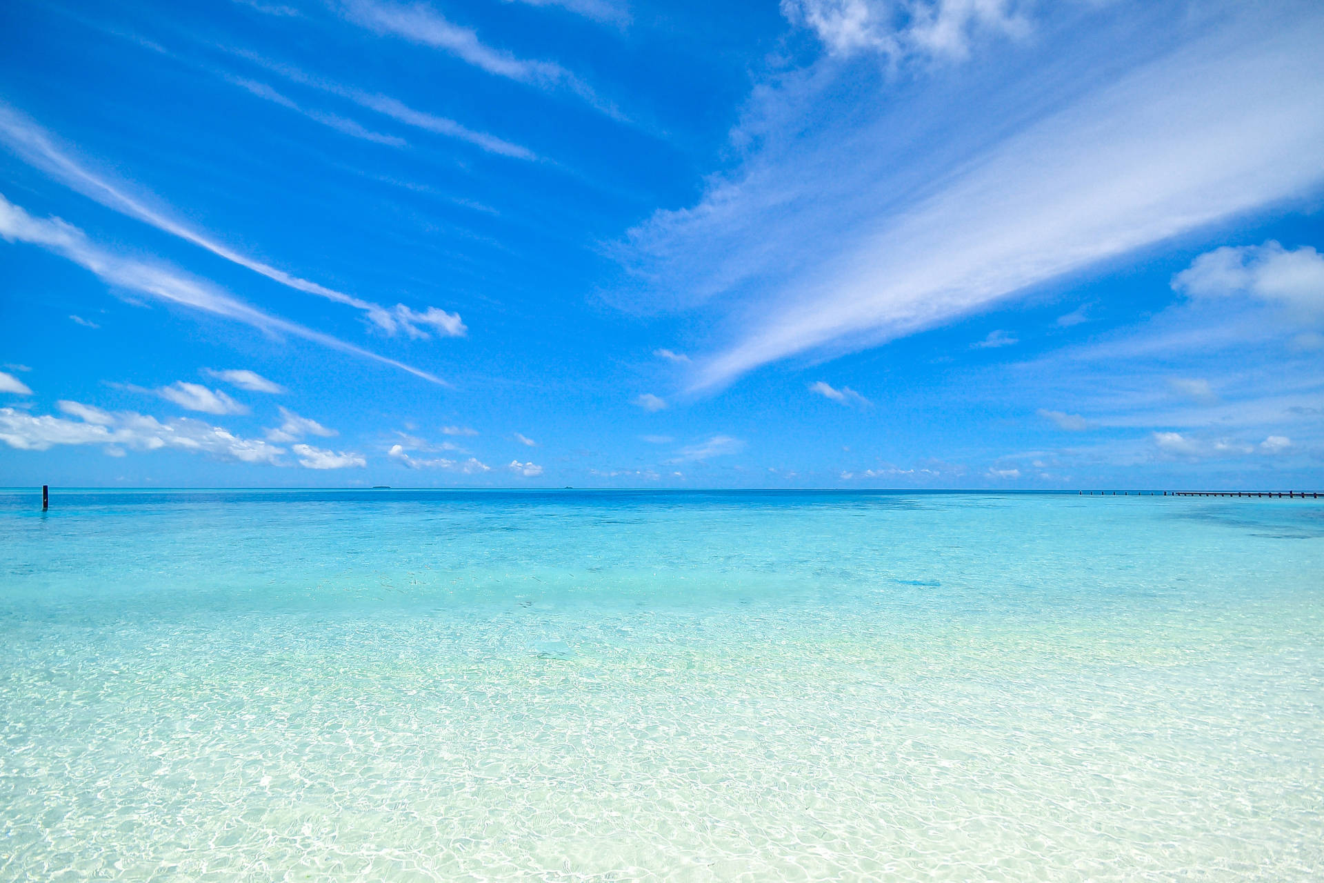 White Sand And Sea Background