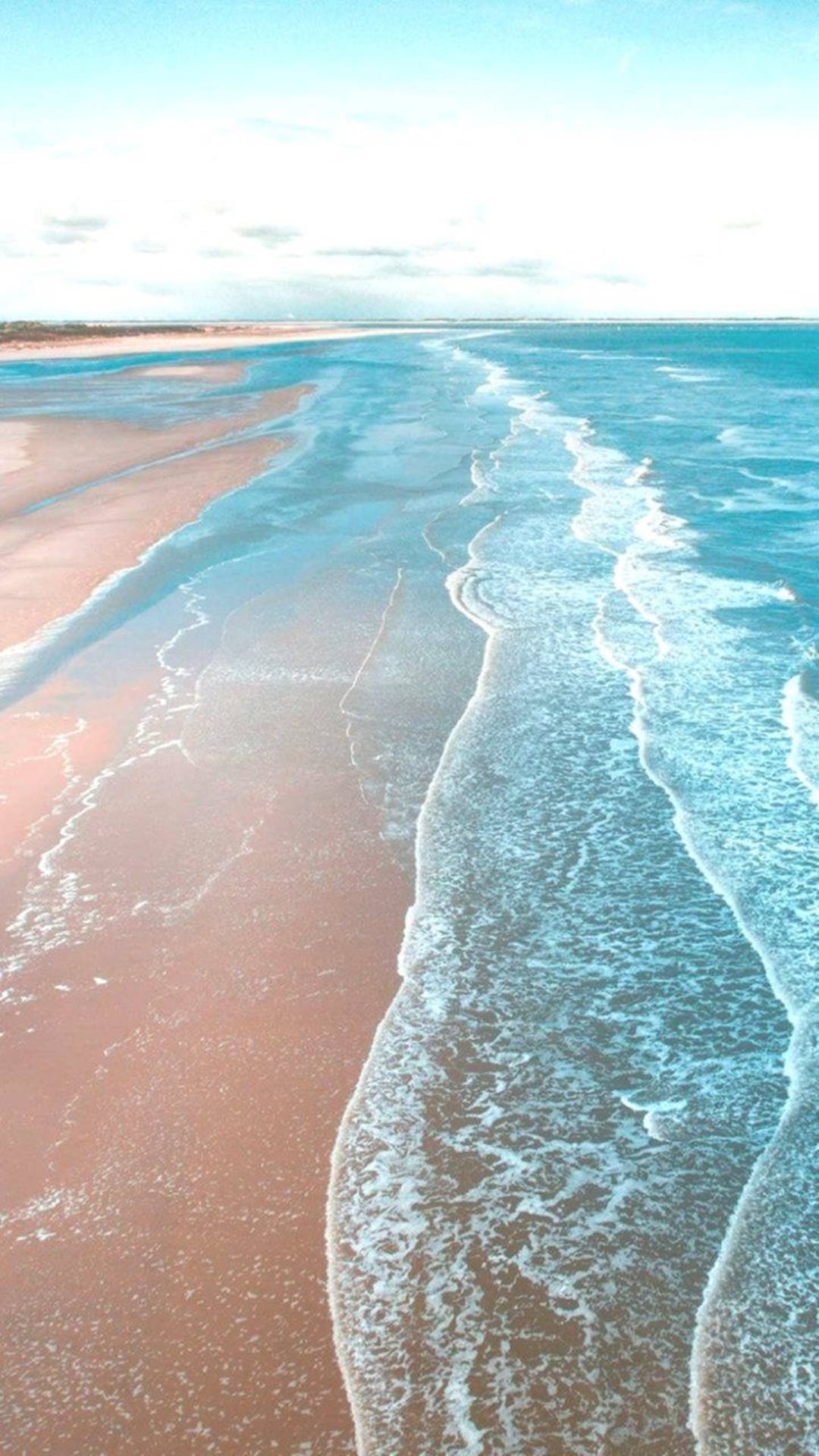 White Sand Beach Iphone Xs Ocean Background