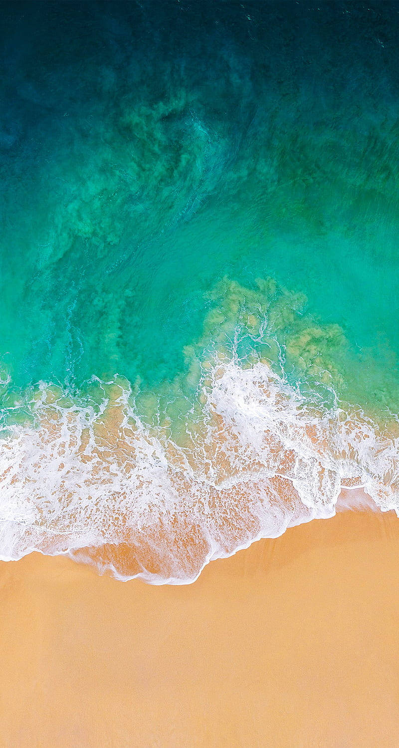 White-sand Beach On Awesome Phone Background