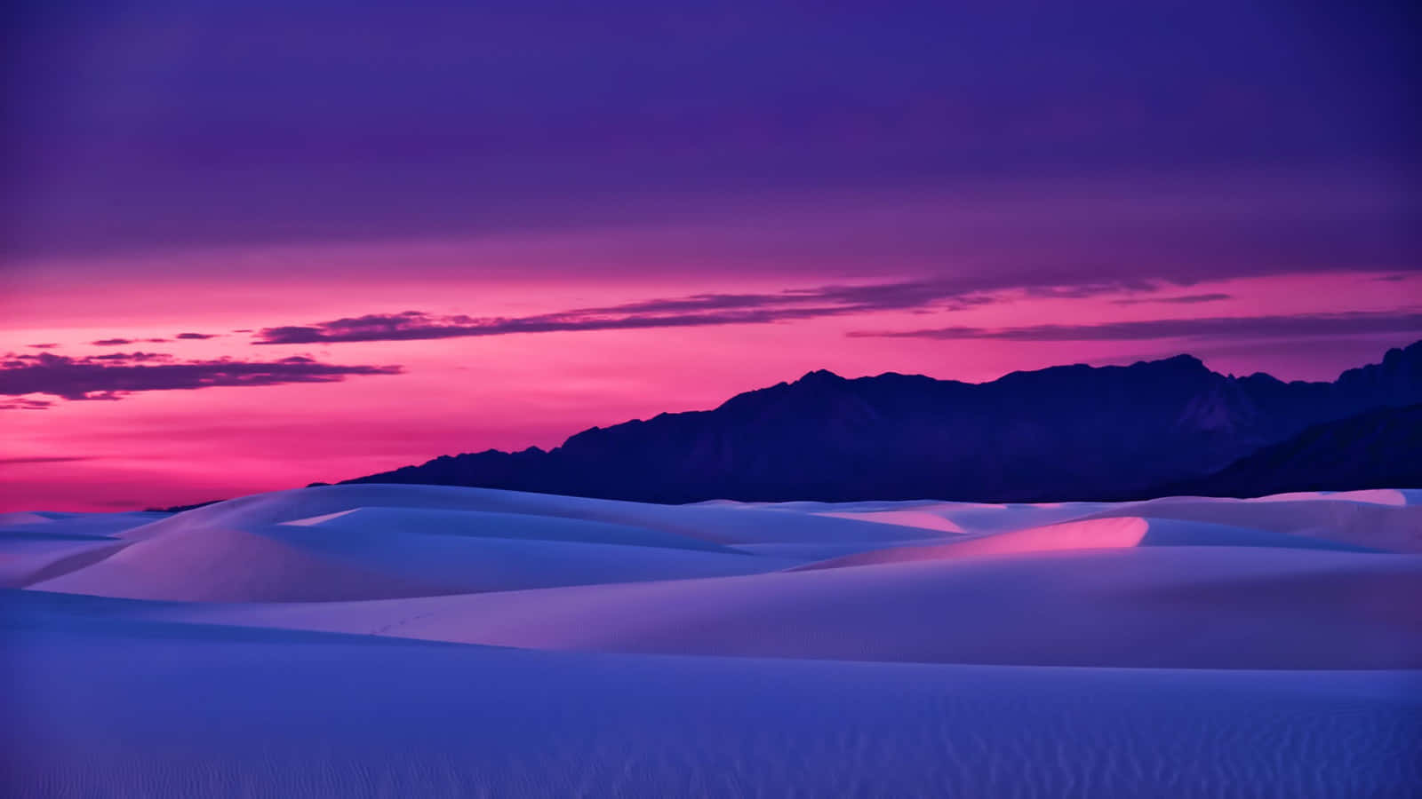 White Sand Dunes At Sunset Background