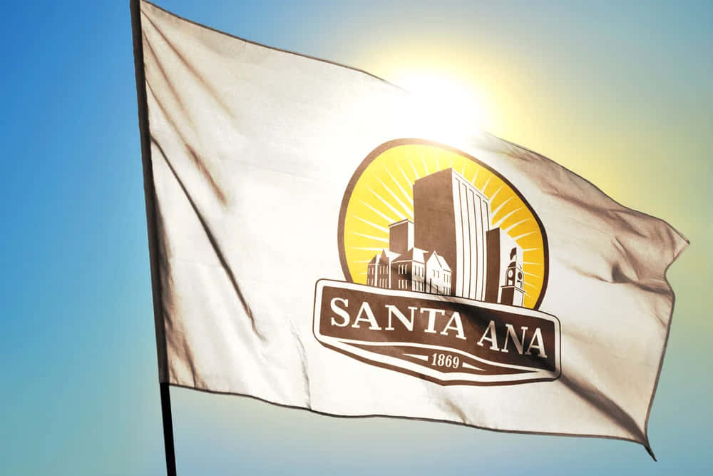 White Santa Ana Flag