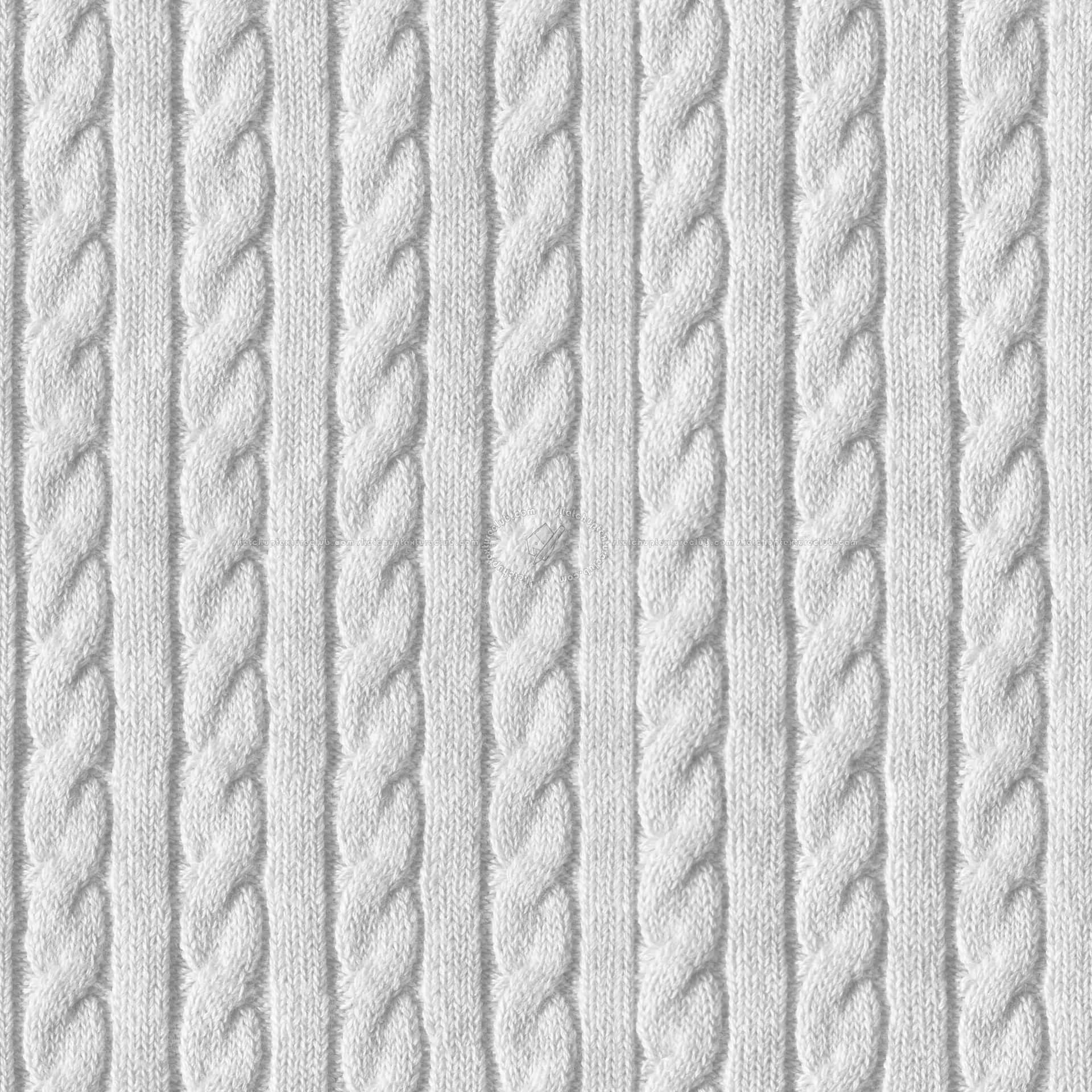 White Seamless Pattern For Knitting