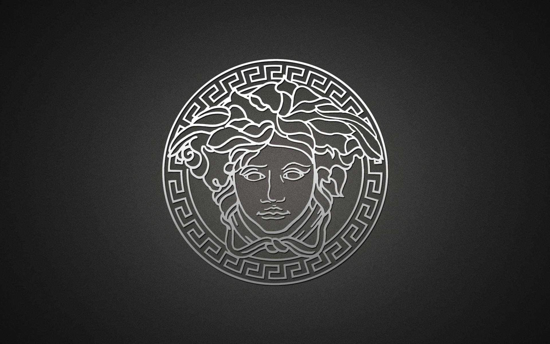 White Shadow Versace Logo Background