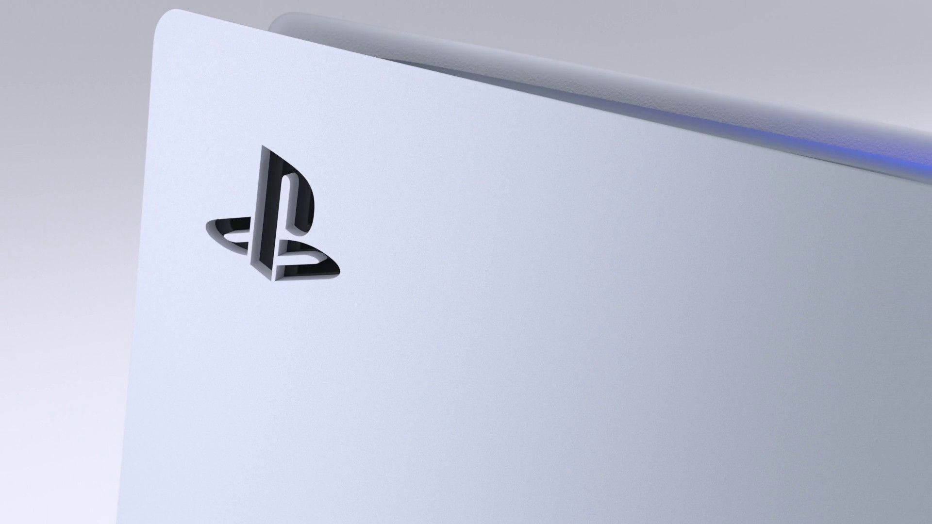 White Shining Ps5 Console Background