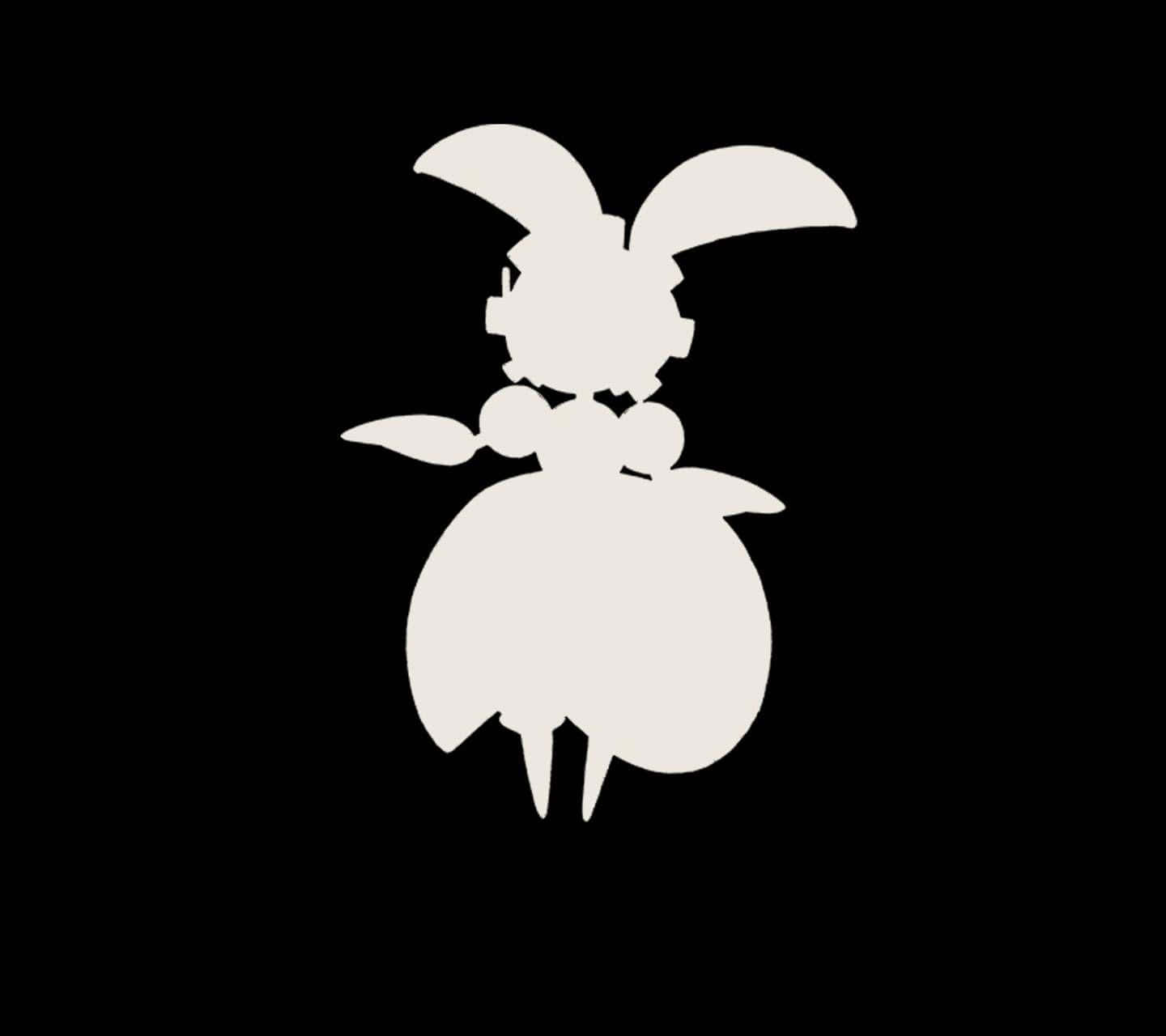 White Silhouette Of Magearna Background