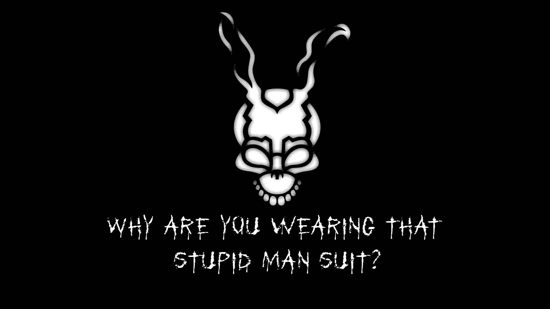 White Skull Head Donnie Darko Background