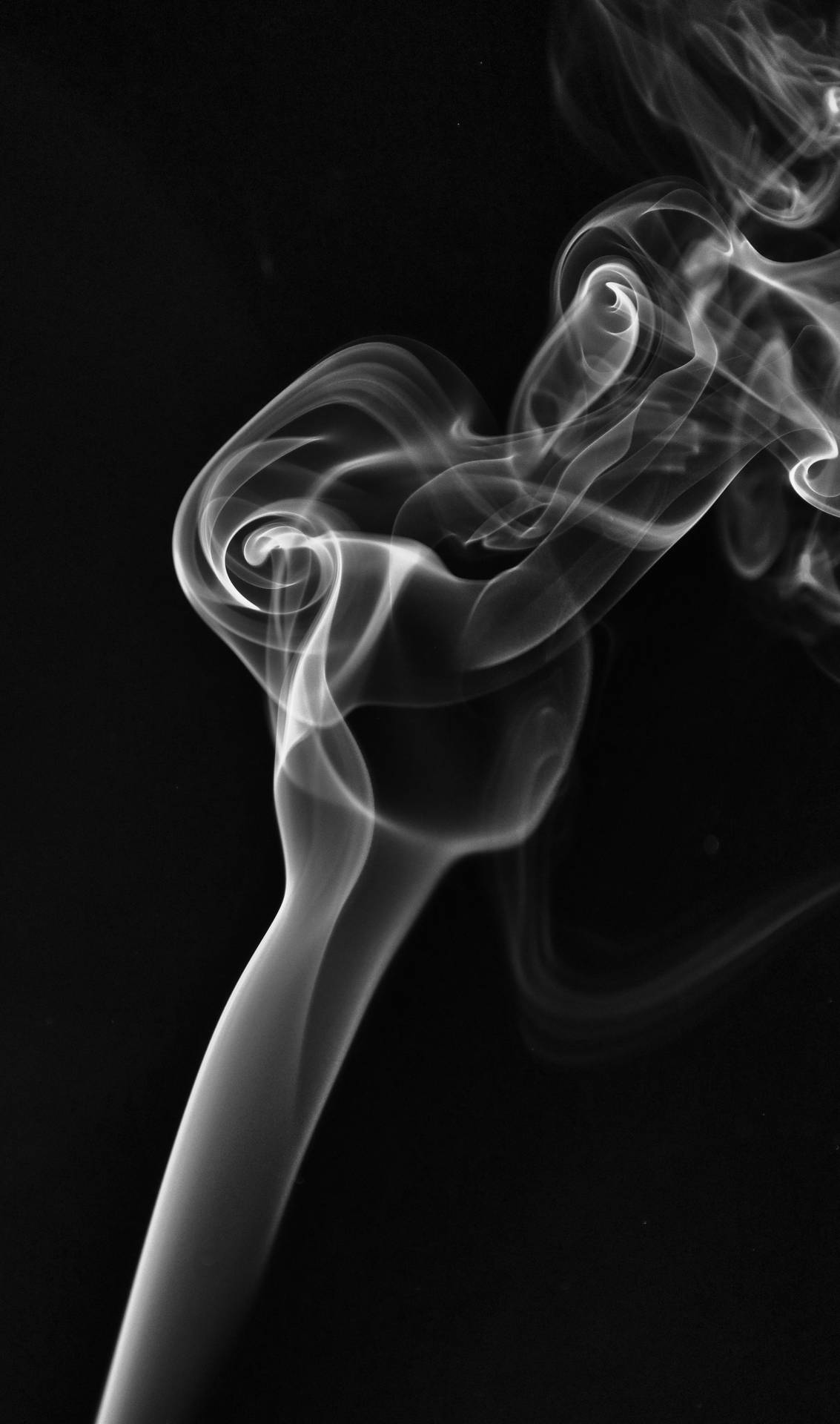 White Smoke Emanating From An Unknown Source In A Dark Environment. Background