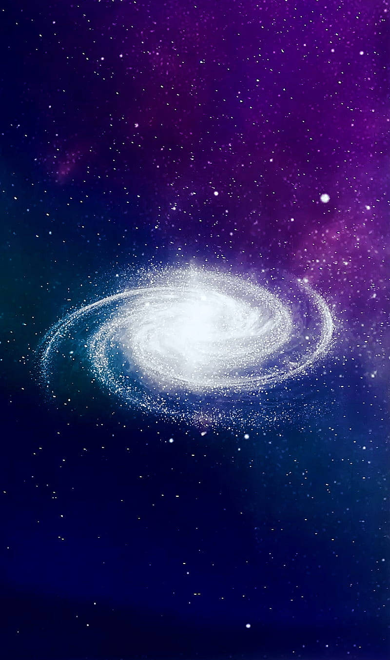 White Spiral Galaxy Live Background