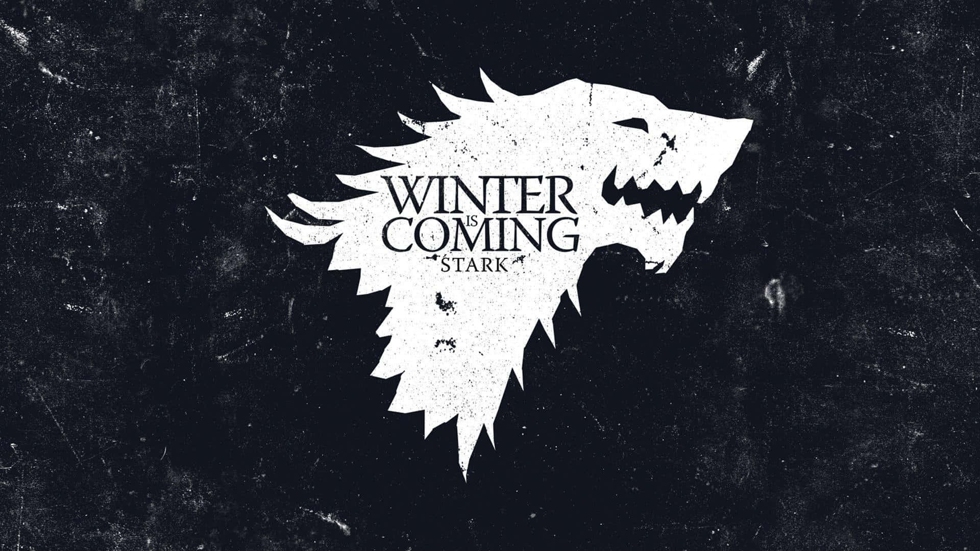 White Stark Logo Black Grunge Background Background