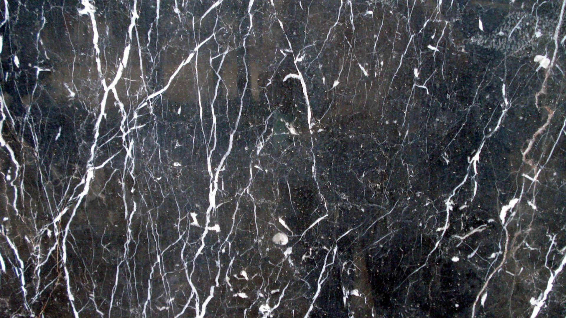 White Streaks On Black Marble Iphone Background