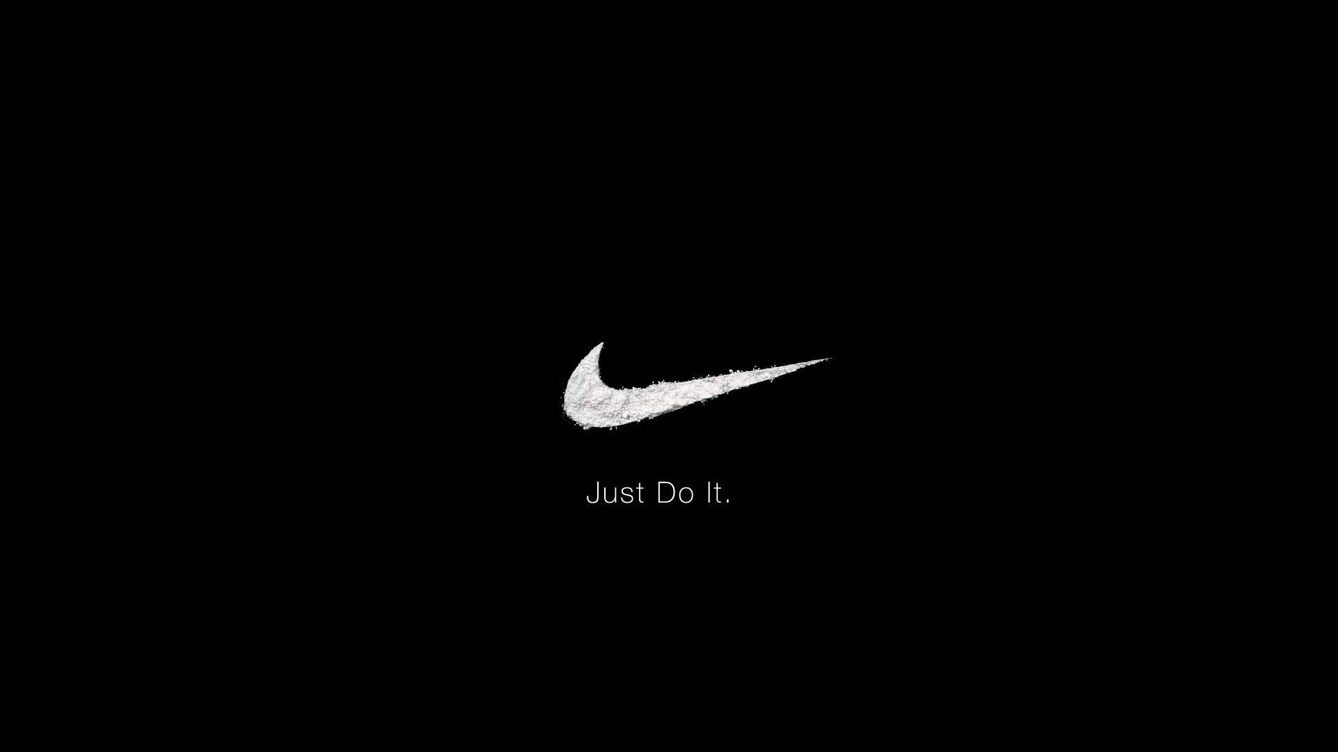 White Swoosh Logo Of Nike Background