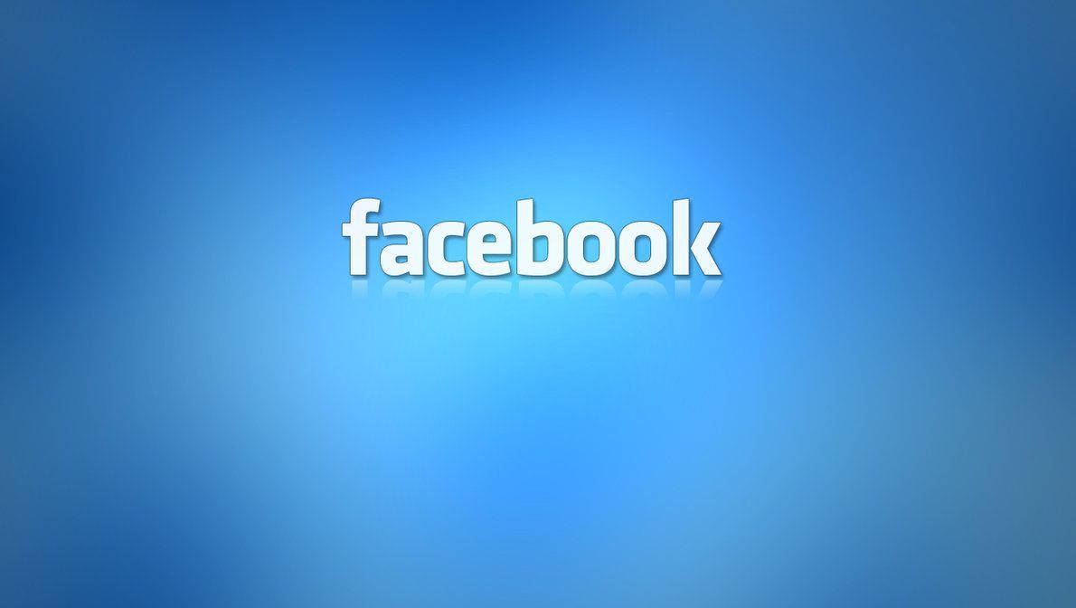 White Text Glowing Facebook Background