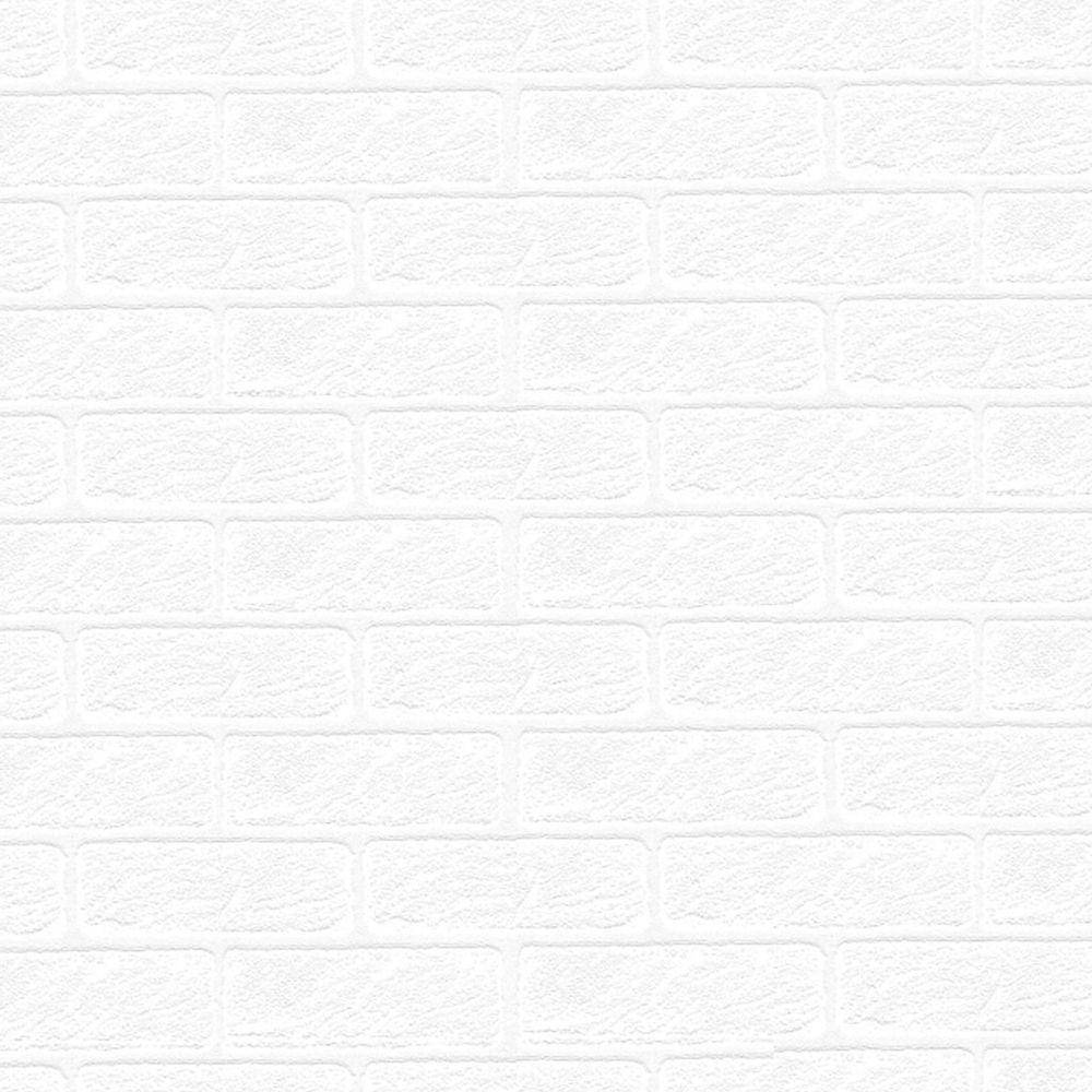 White Texture Brick Wall Background