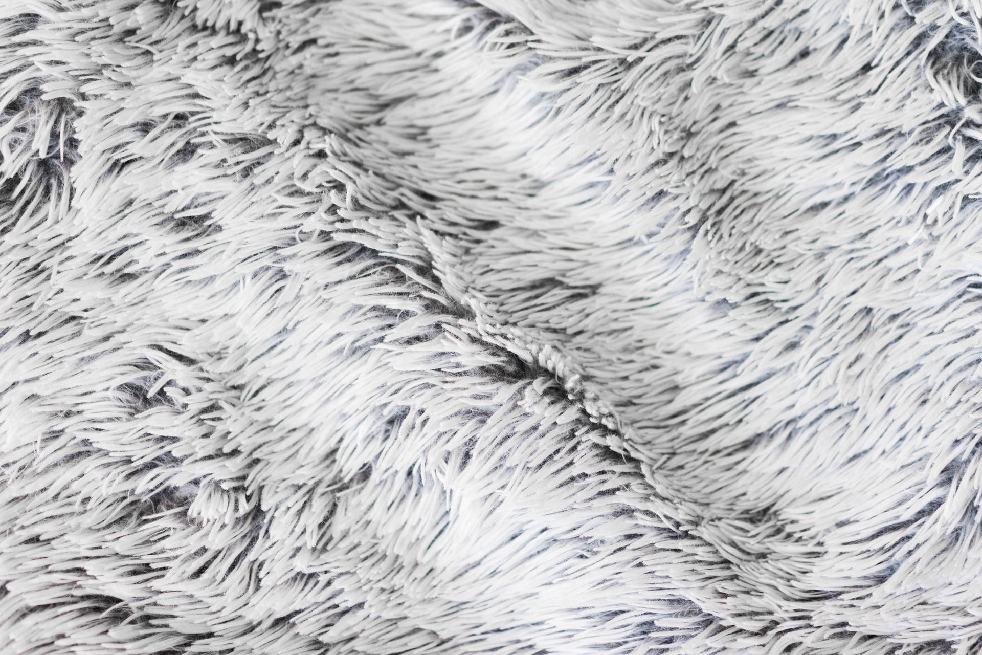 White Texture Fur Blanket Background