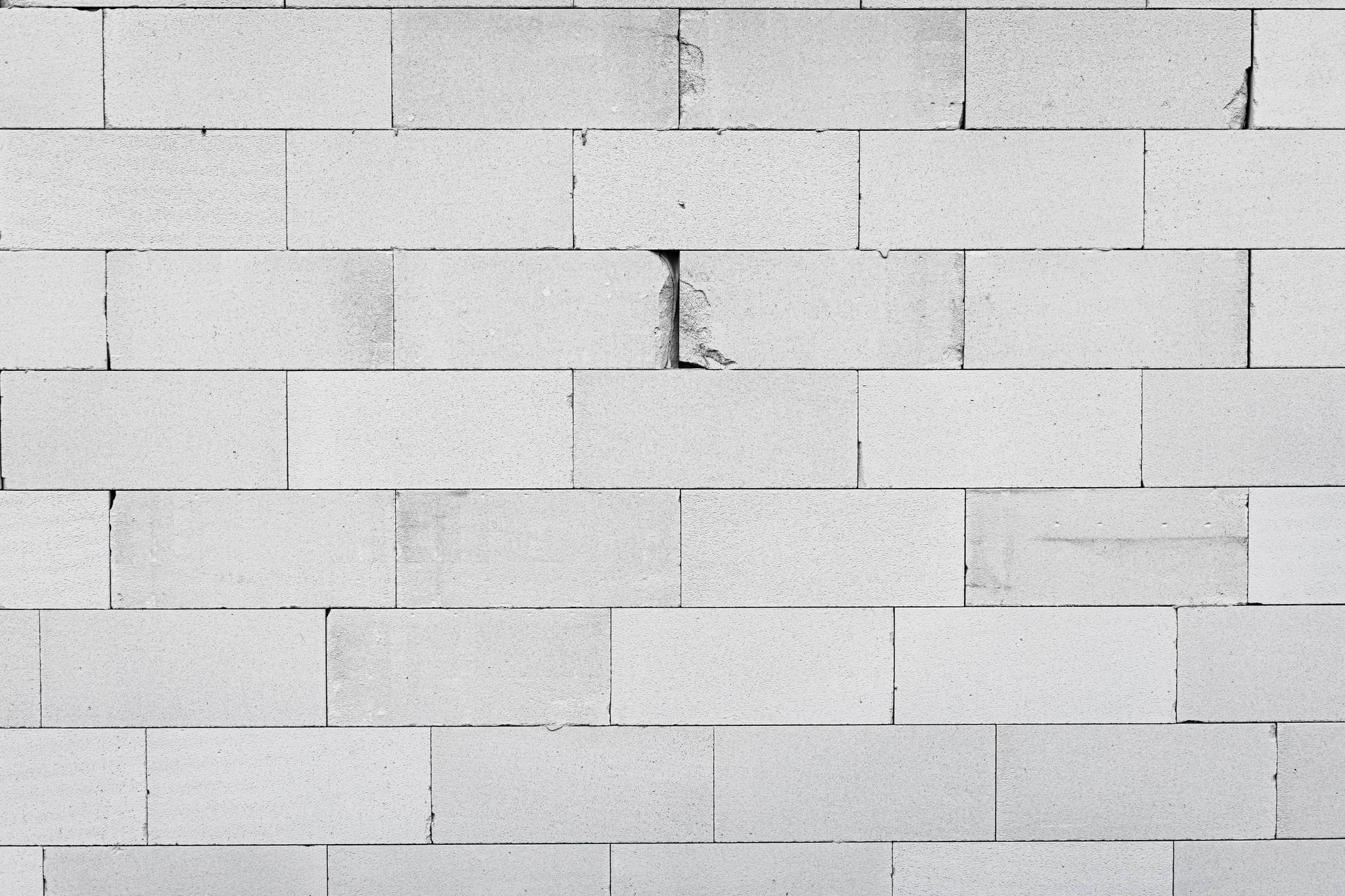 White Texture Uneven Brick Wall Background