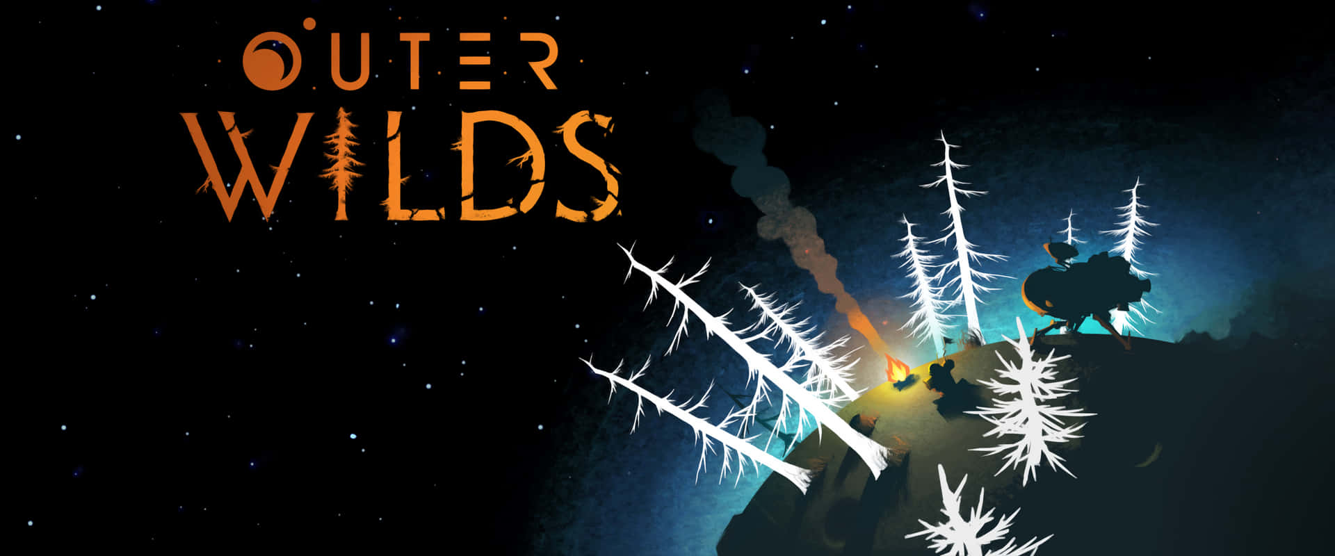 White Trees In Outer Wilds Forest Background