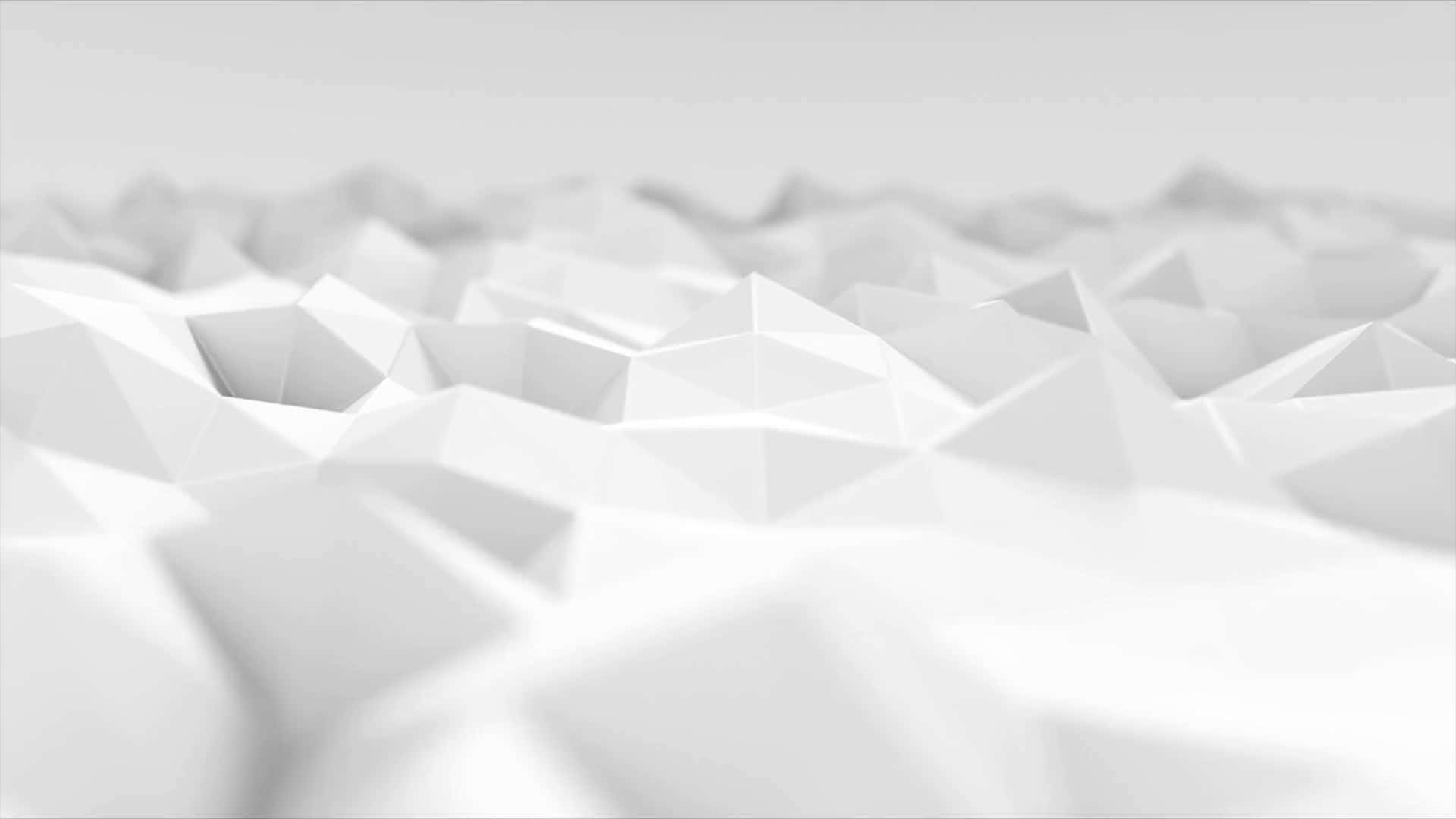 White Triangles In A White Background