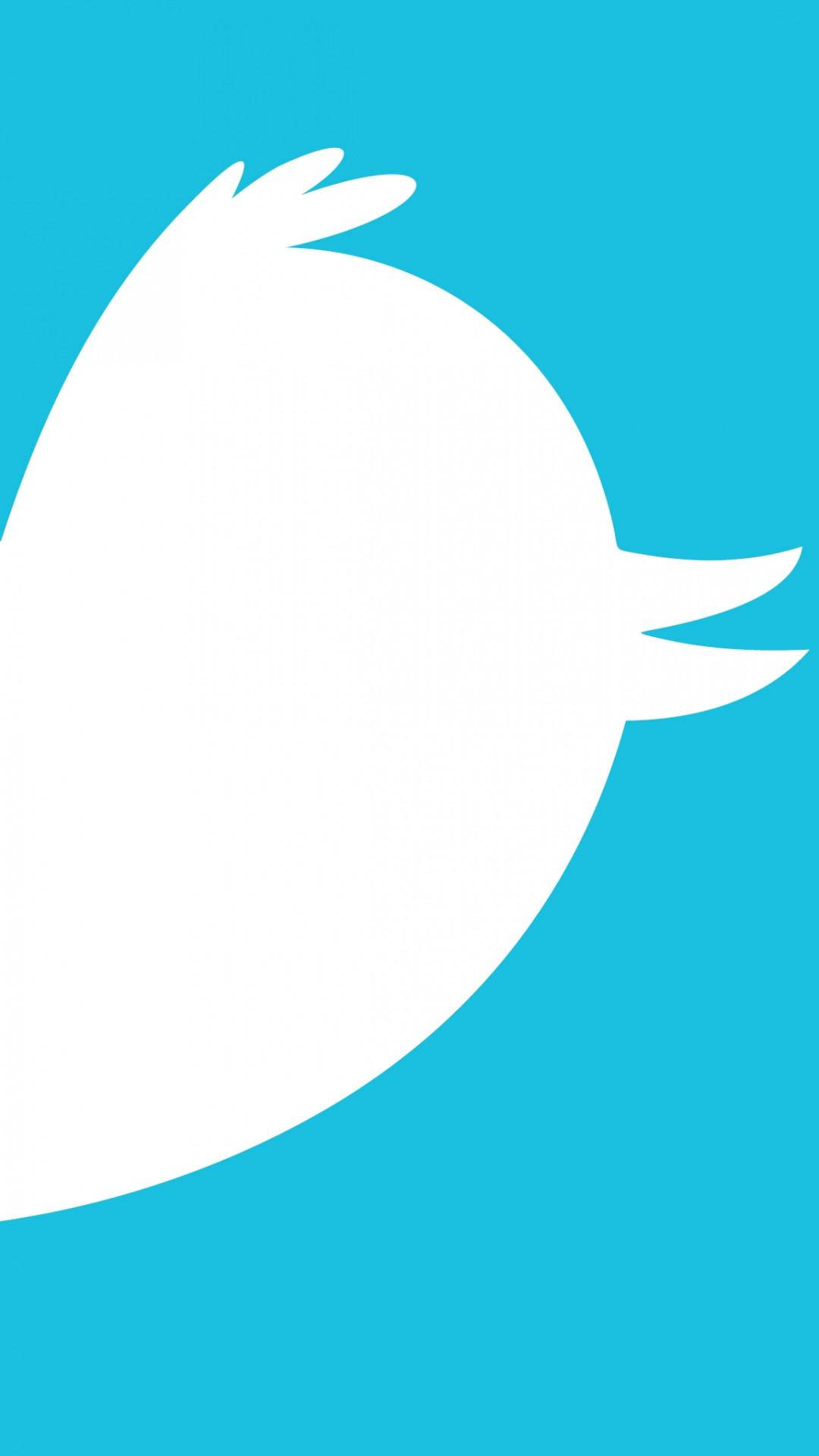 White Twitter Bird Logo Background