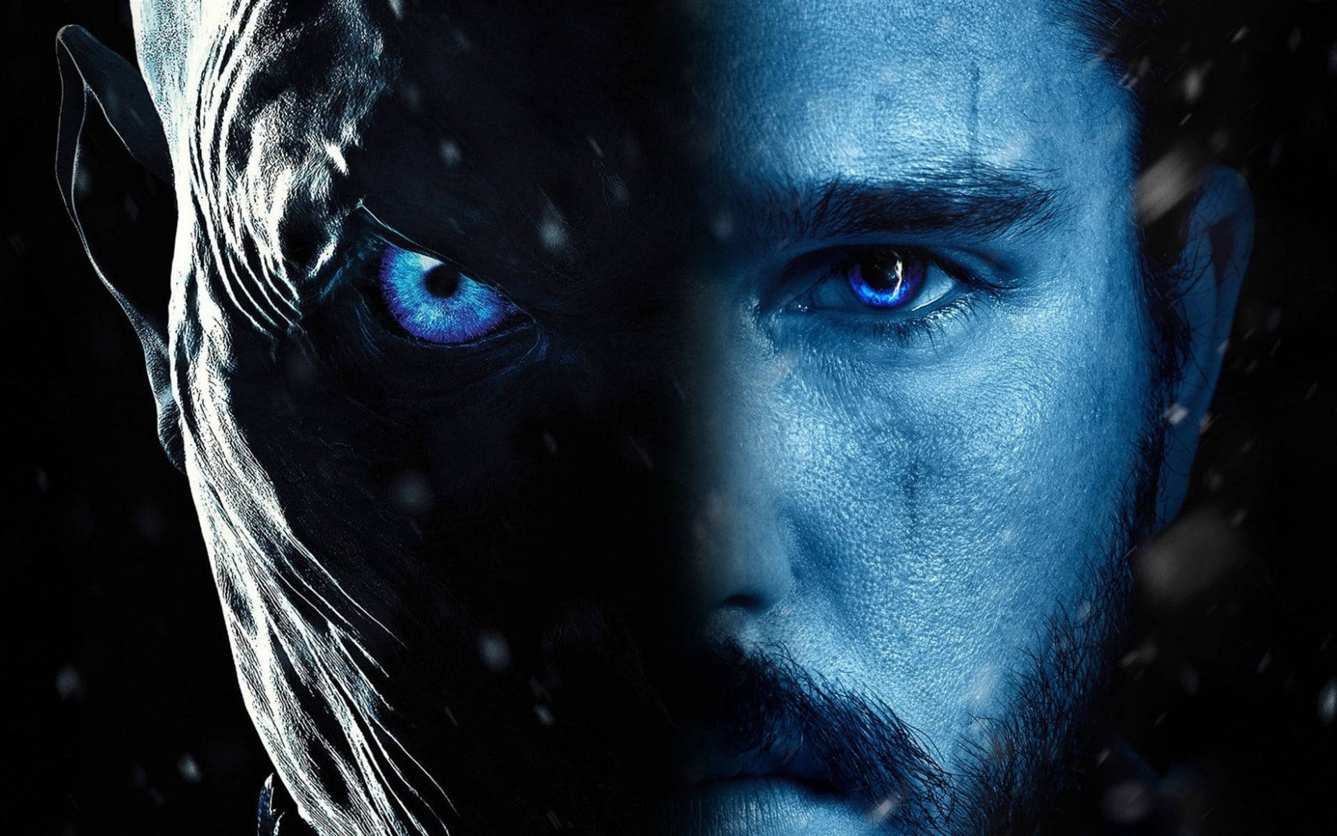 White Walker And Jon Snow Game Of Thrones Background