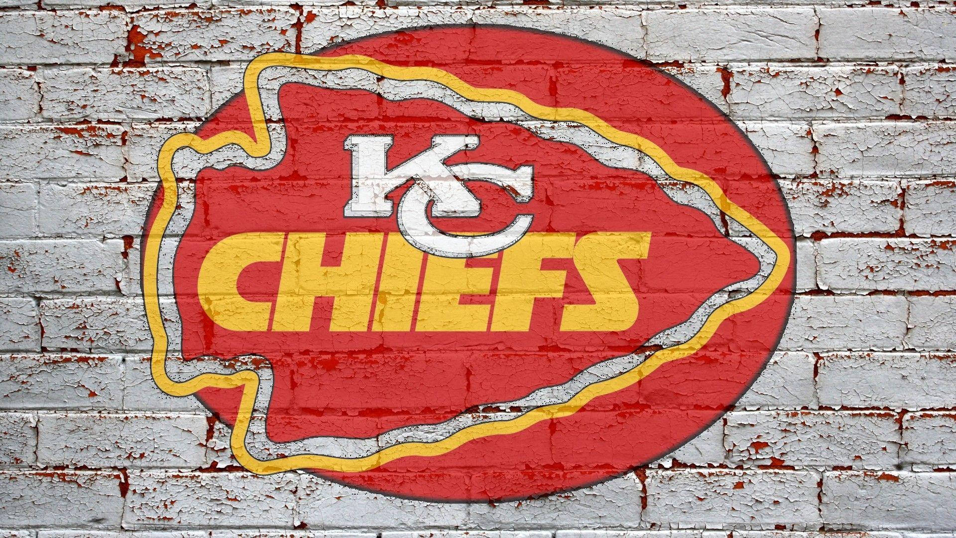 White Wall Kc Chiefs Logo Background