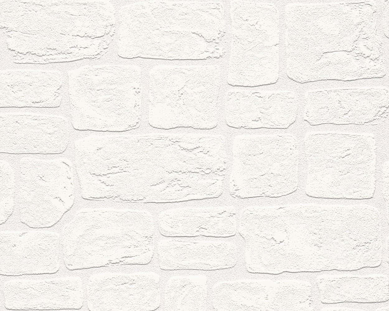 White Wall With Multifaceted Bricks Background