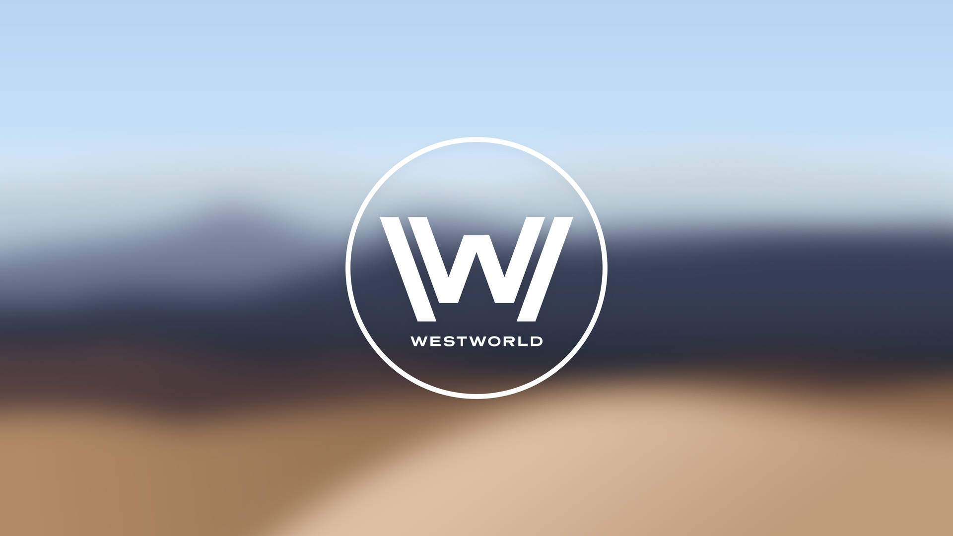 White Westworld Emblem Background