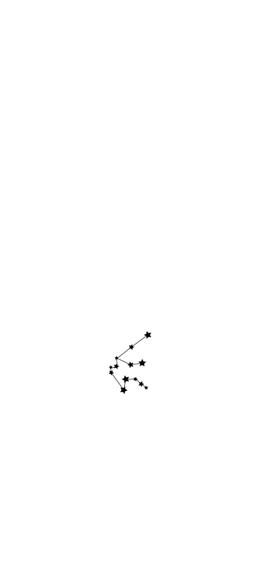 White With Black Constellation Iphone Background