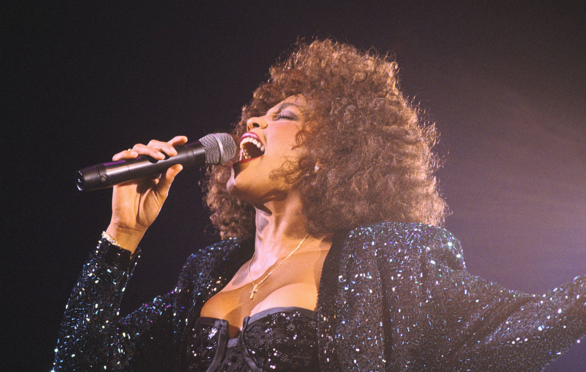 Whitney Houston In Concert Background