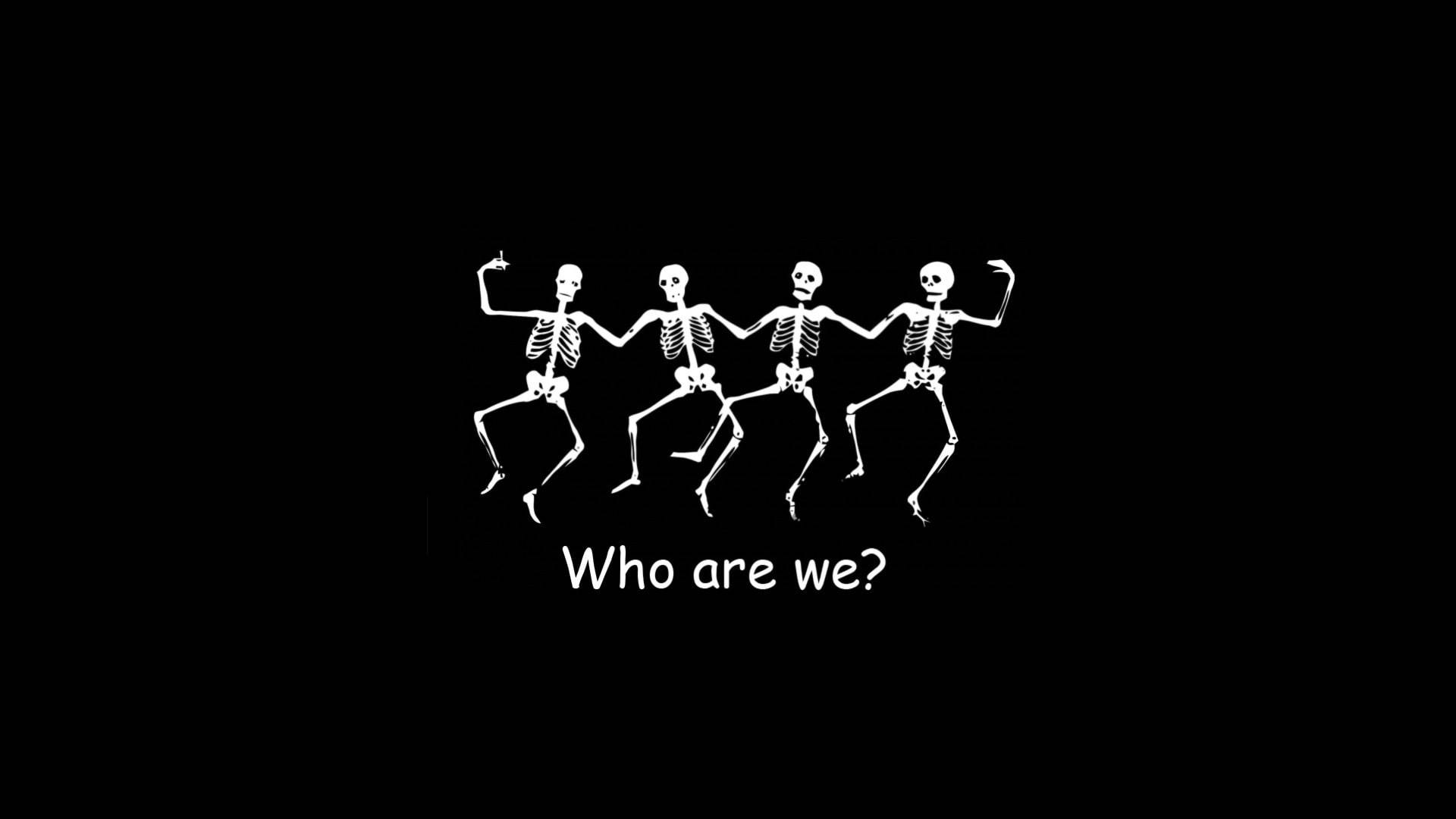 Who Are We Skeleton Desktop Background