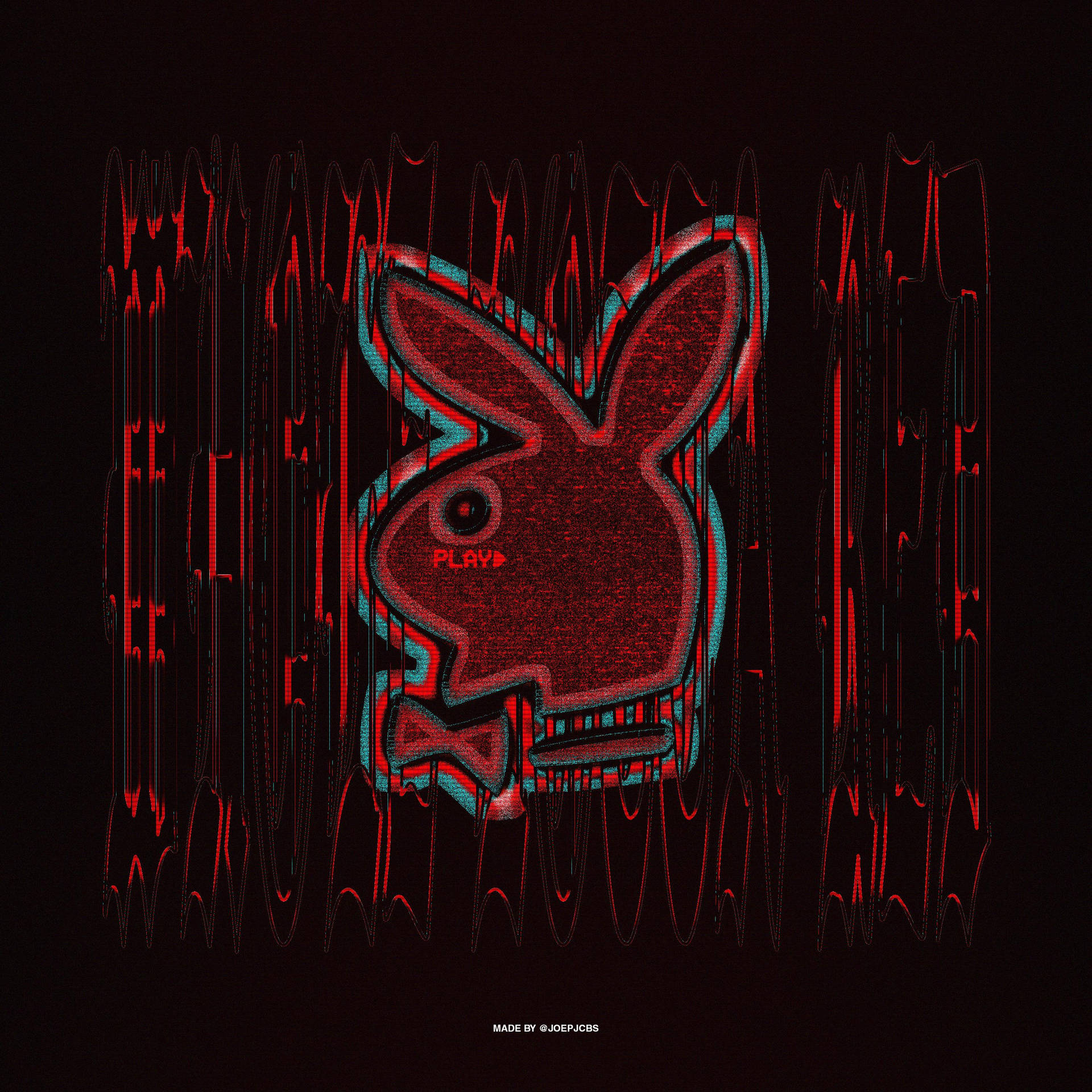 Whole Lotta Red Playboy Sign Background