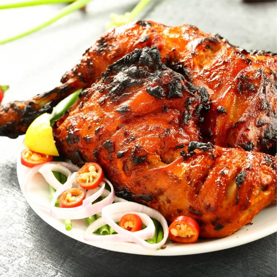 Whole Tandoori Chicken Background