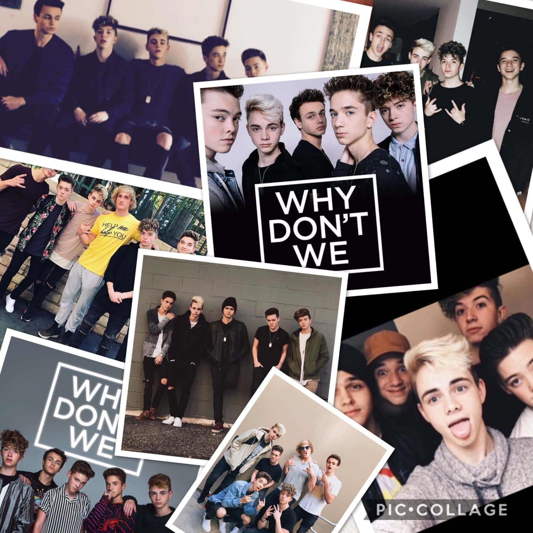 Why Don't We - Collage Of Photos Background