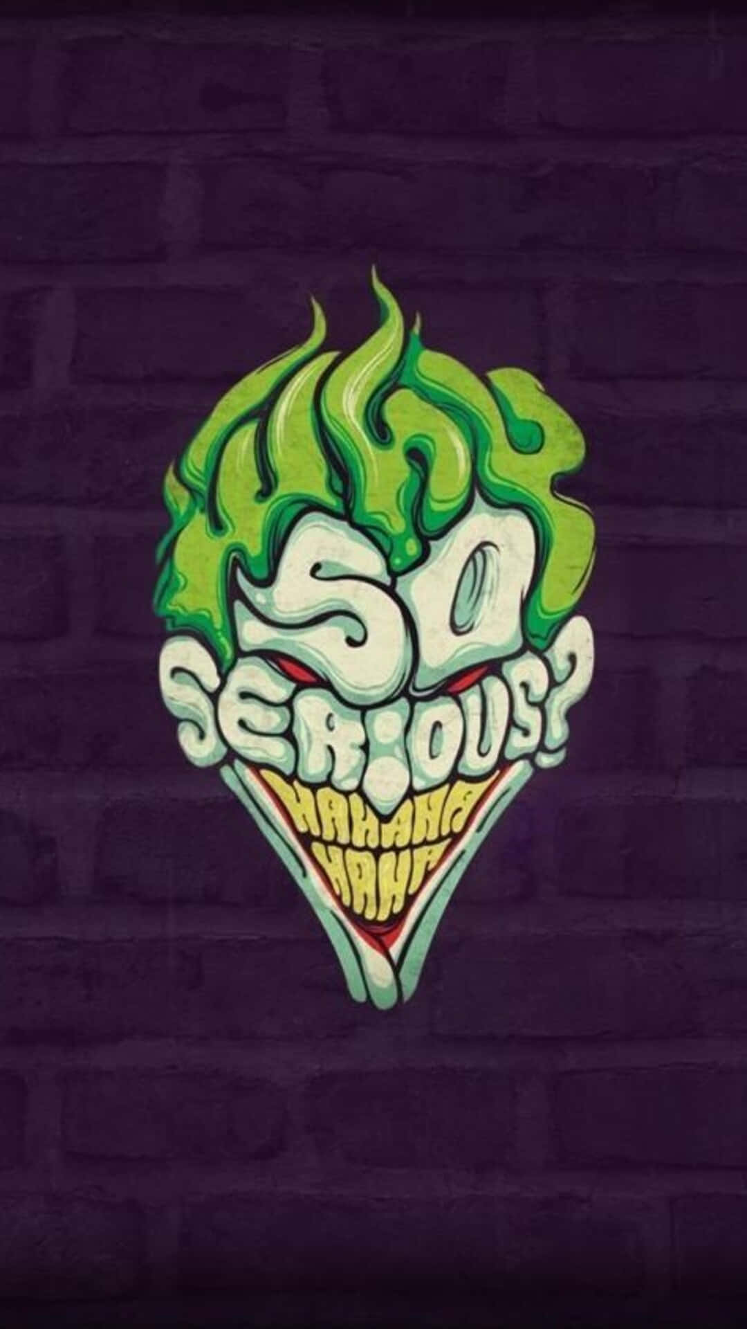 Why So Serious Morphed To Joker's Face Background
