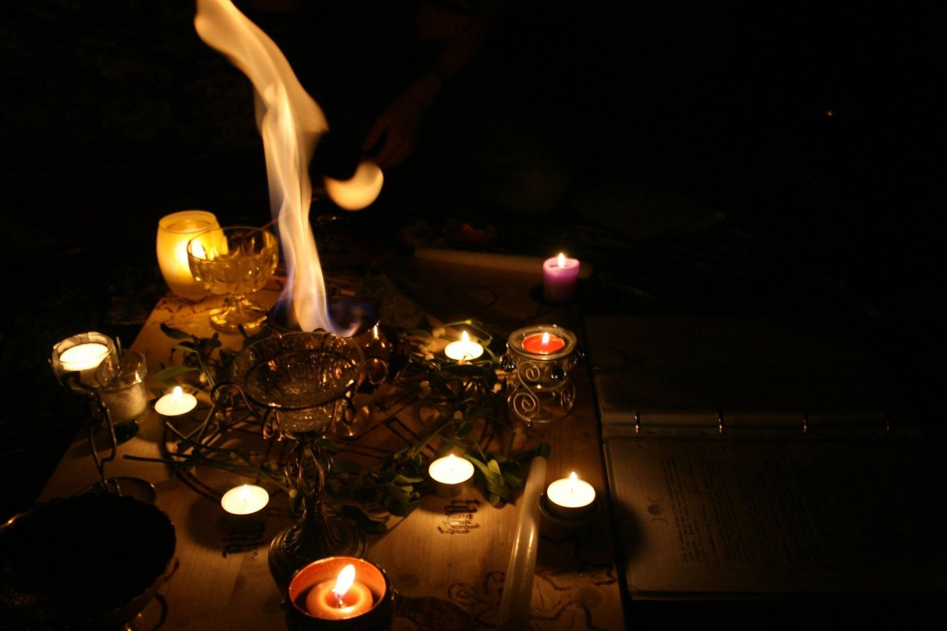 Wiccan Altar Background